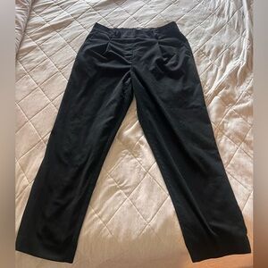 Classic Black Loft Cropped Trousers